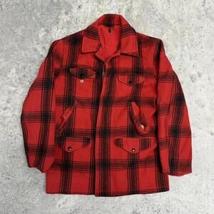 True Vintage 60s Buffalo Plaid Wool Jacket